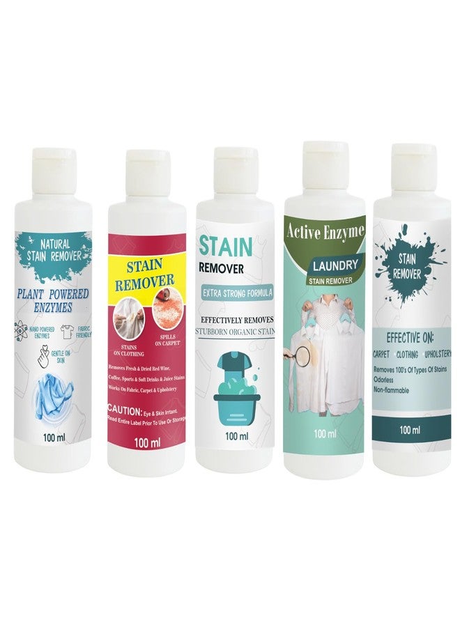 مجموعة مزيلات البقع من توفوس: مزيل بقع القميص، الأحمر، الدمية، الفستق، والسماء | محلول تنظيف متعدد الأسطح للملابس والأقمشة والمفروشات (100 غرام لكل عبوة) - Image 1